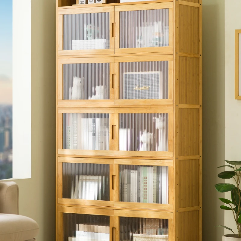 Simple bookshelf, floor to wall, minimalist modern living room storage rack, layered storage rack, storage cabinet, household