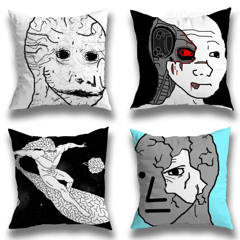 

Wojak Soyjak pillowcase casual style decoration, suitable for home decoration (excluding pillow core)