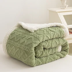 Spring Summer Warm Sherpa Blankets Solid Sofa Bed Mink Throw Bedspread Coverlet Home Office Airplane Sleeping Cover Blankets