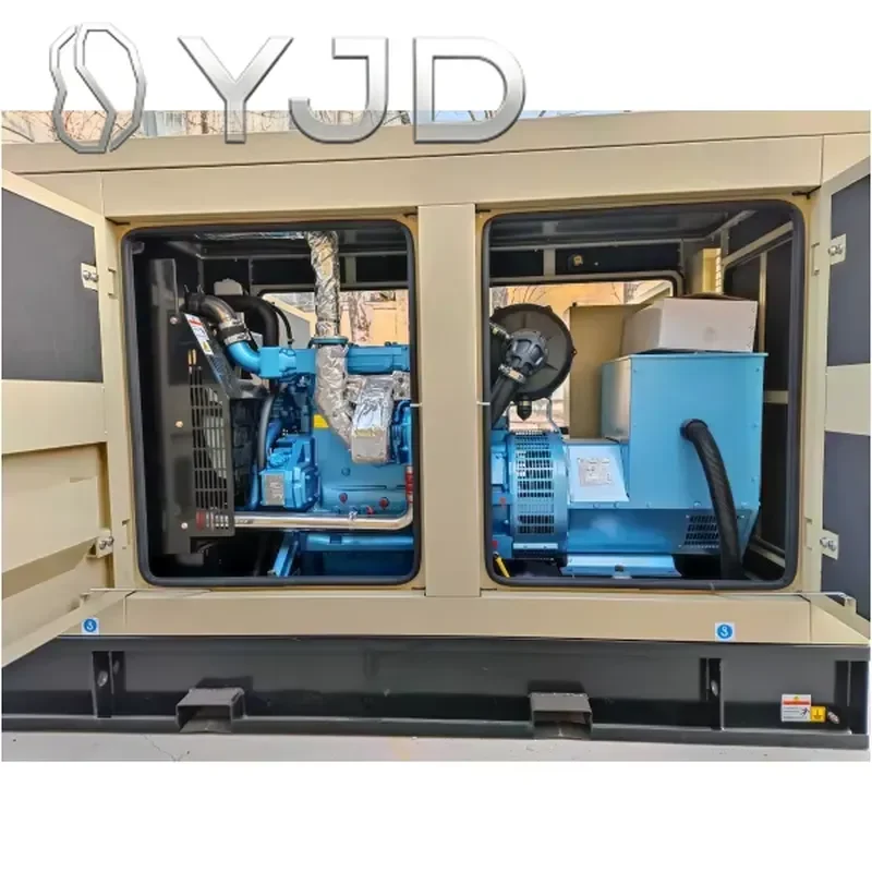 YJD 15 KVA 3 Phase Silent Type Open Frame Diesel Generator with ATS 12V DC Electric Start 60Hz