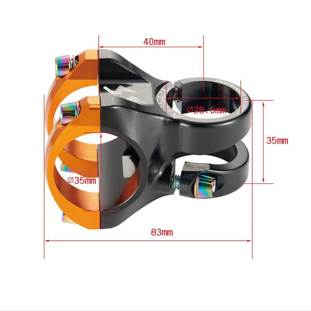 Bicycle Handlebar Stem Aluminum Alloy 28.6*35*40MM Mountain Bike Big Bore Handlebar 35MM New Bike Handlebar