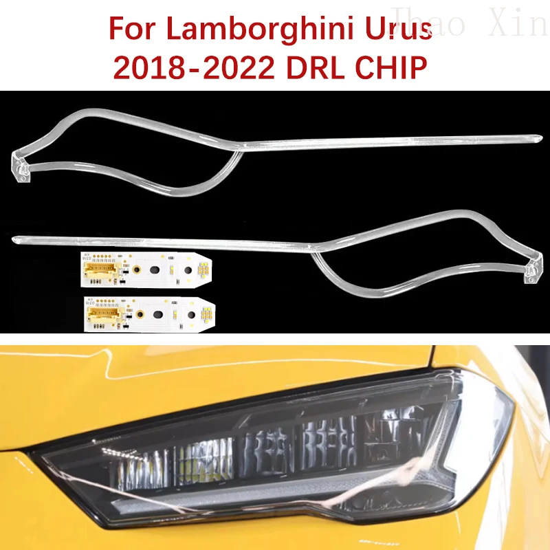 Angel Eye Chip Module for Lamborghini URUS White Light 2018-2022 Car Headlight DRL CHIP Ballast Light Guide Strip Headlight Bulb