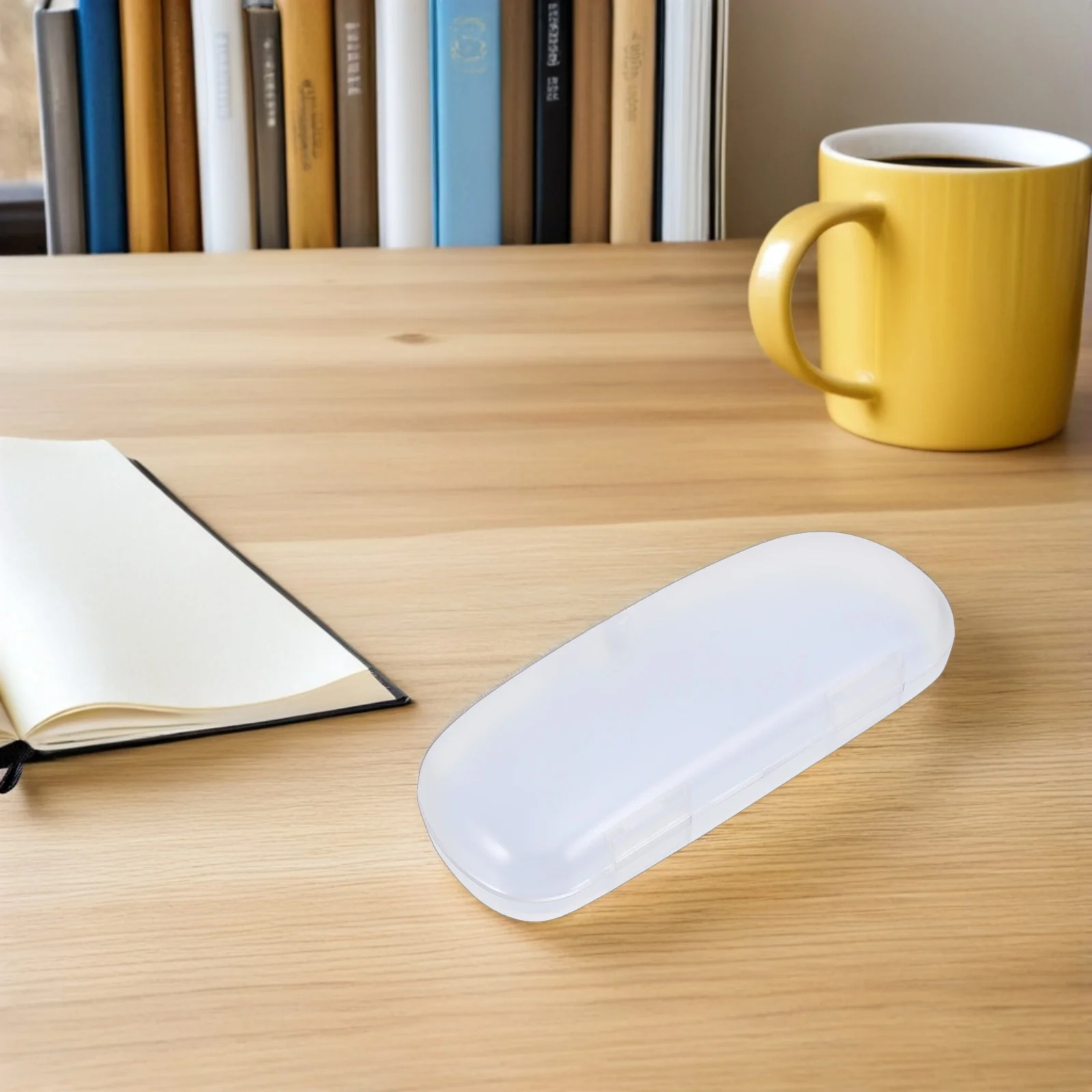 

5Pcs Frosted Transparent Eyeglasses Case Scratch Resistant Portable Glasses Storage Box Travel Hard Shell Organizer