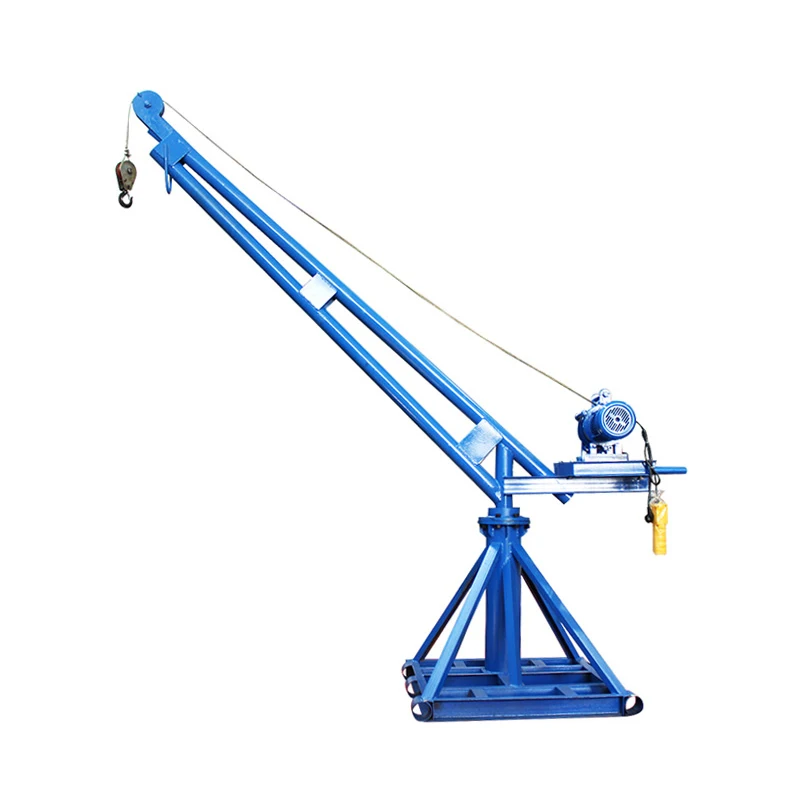 500kg Mini Crane Lifting 200kg Small Portable Crane with 220v Hoist