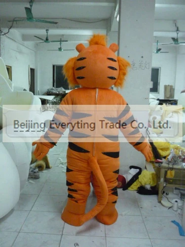 New Adult Hot Sale Foam Cute Orange Tiger Cartoon Mascot Costume Plush Christmas Fancy Dress Halloween Mascot Costume