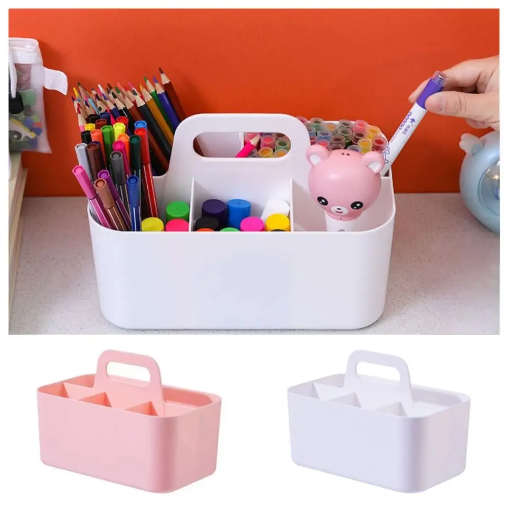 

Space Saving Marker Holder Large Capacity Countertop Storage Box Multifunctional Divided Slot Cosmetic Storage Basket Pencil Pen