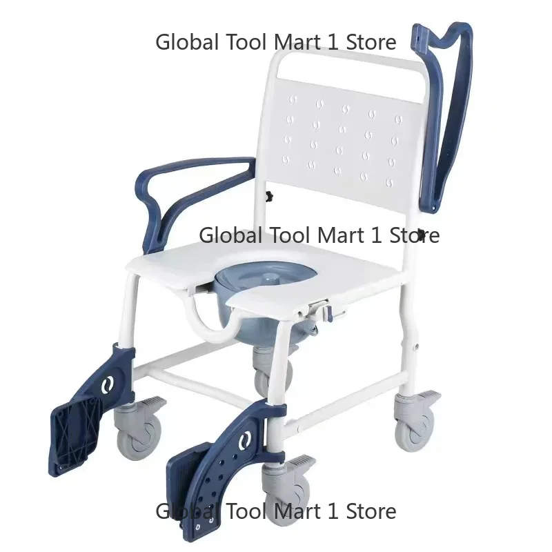 

3-in-1 Plastic Folding Commode Chair Wheel Chair Bath Chair
