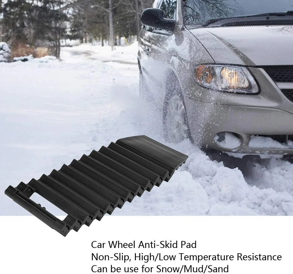 Car Tire Anti Slip Board Universal Portable Emergency Traction Plate Anti Slip Sturdy For Snow Mud Ice Sand