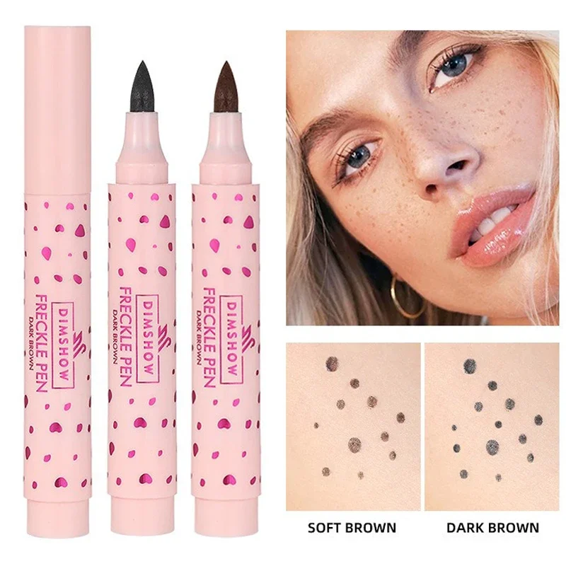 1/2pcs Waterproof Natural Face Freckles Pen Long Lasting Liquid Lifelike Fake Freckle Spot Pen Sunkissed Freckle Dot Pen Make Up