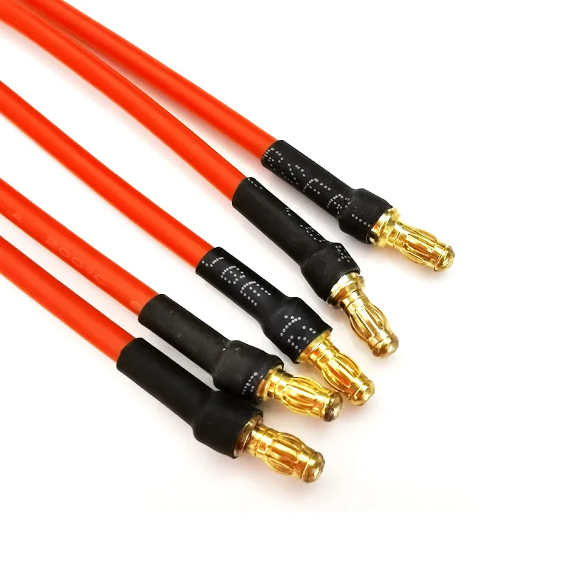 3pcs 10cm 20cm Motor Extension Wire 3.5mm Banana Connector 16AWG Silicone Extension Wire for RC Drone Motor ESC DIY Parts