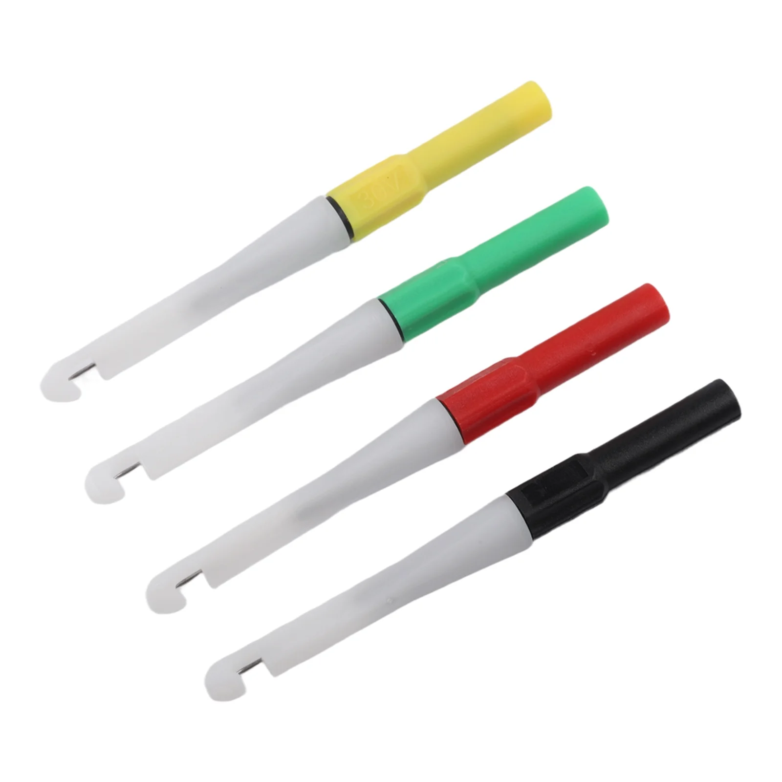 4 Pack Multimeter Needle Probes 4mm Banana Replaceable Tips For Vehicle Auto HVAC Electrical Testing Wire Piercing Tool