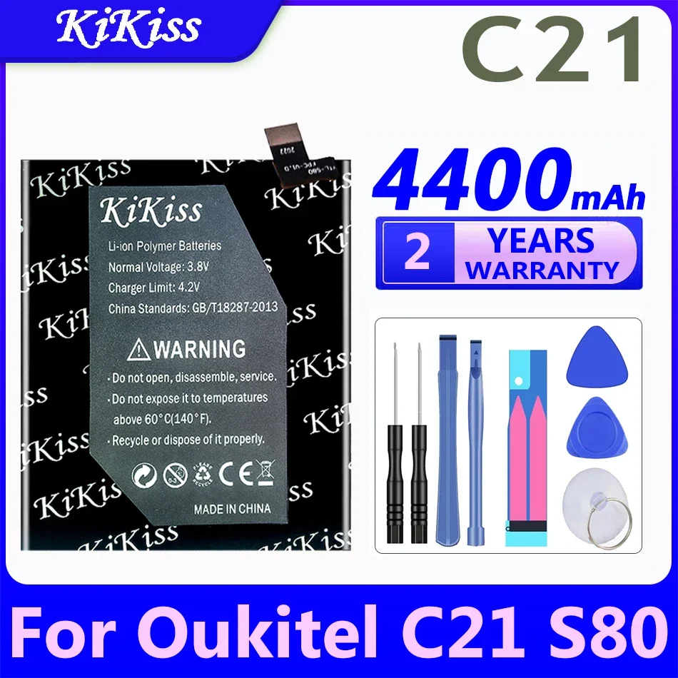 

4400mAh KiKiss Powerful Battery C 21 For Oukitel C21 S80 Smartphone