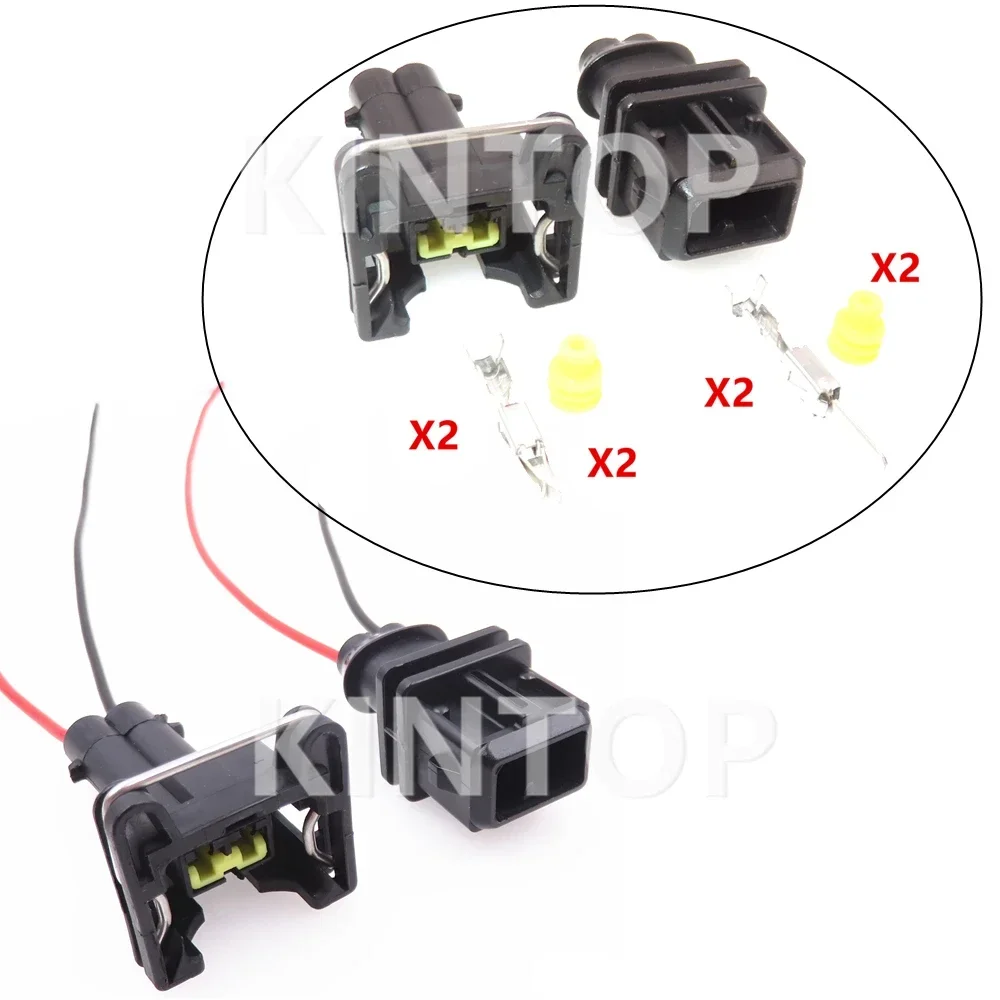 

1 комплект, 2 контакта, автомобильный датчик температуры воды, жгут проводов, розетка 106462-1 368354-1, сборочная насадка переменного тока, катушка зажигания, герметичная вилка