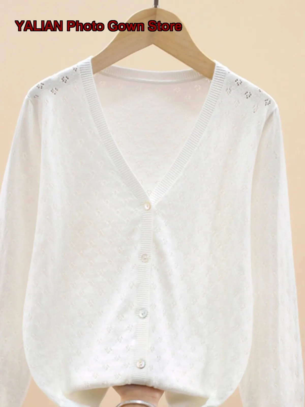 Girls Cotton Knit Top Thin Hollow Out Sun-Protective Jacket Toddler Little Kids Older Kids Summer