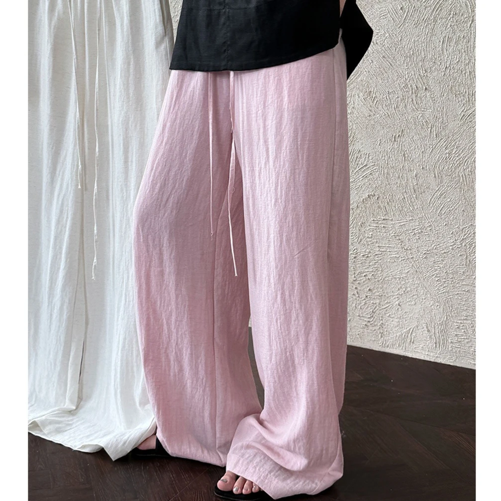 

Pant Women Wide Leg Long Pants High Waist Straight Trousers Y2k Streetwear Elegant Splice Work Casual Loose Solid Summer 2026