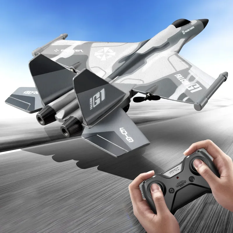 G1 Drone Fighter Remote Control Aircraft Foam Electric Outdoor Remote Control Aircraft Professional Glider Children's Boys Toys