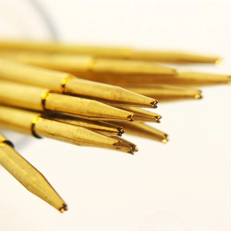 

20/100PCS PA160-F1 Spring Test Probe PA160-F Test Pin Test Tool 24.5mm Dia1.36mm Gold Needle Tip 0.99mm Pogo Pin P160-F P160-F1