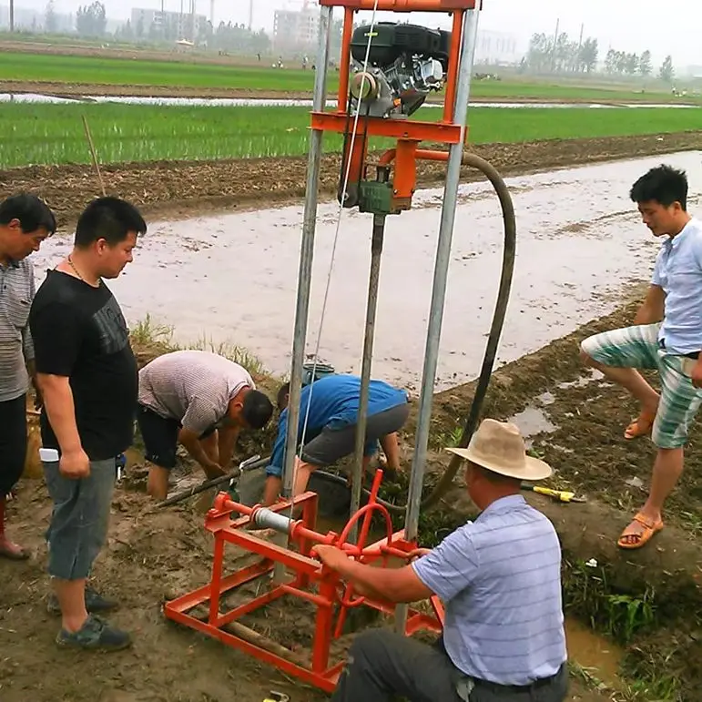 

Customized Portable Water Well Drilling Rig Petrol Diesel Mini Lightweight 80m Drilling Hot Sale Well Driller