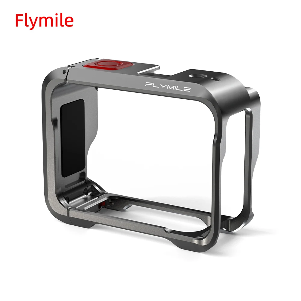 

Flymile Cage Metal Protective Case for Insta360 Ace Pro/Pro 2 Accessories Frame Cage Cold Shoe Multifunction Expansion Mounts