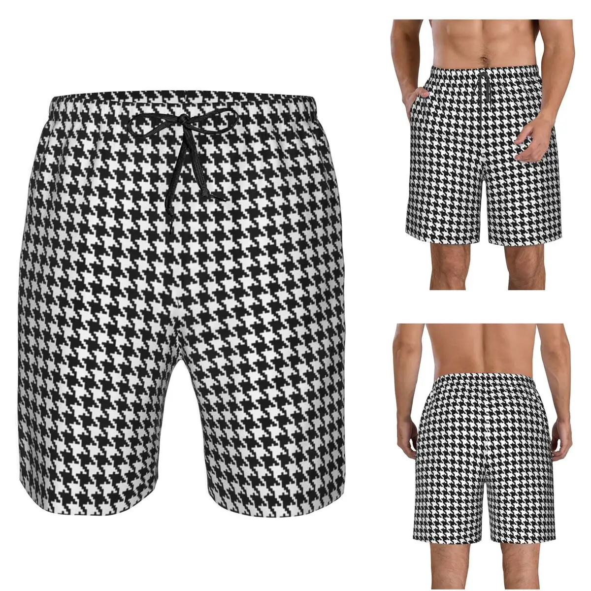 Keffiyeh Bohemia Geometry Pattern 1 Trunks Beach Board Shorts Casual Quick Dry Swim Summer Men Pants
