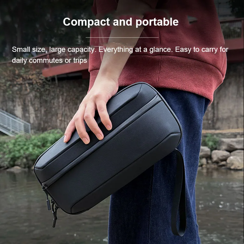 Carrying Case for DJI Osmo Action 6 Enhanced Combo, Travel Hard Case Portable Storage Shoulder Bag with Compartmentalized Design view 3