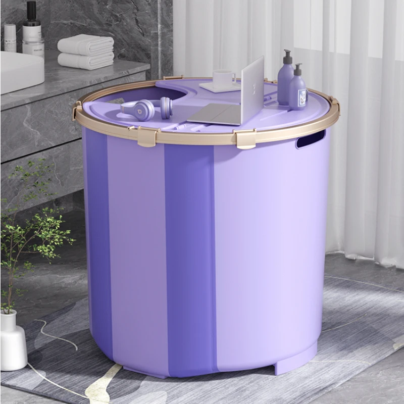 Bathing bucket, foldable for adults, full body for household use