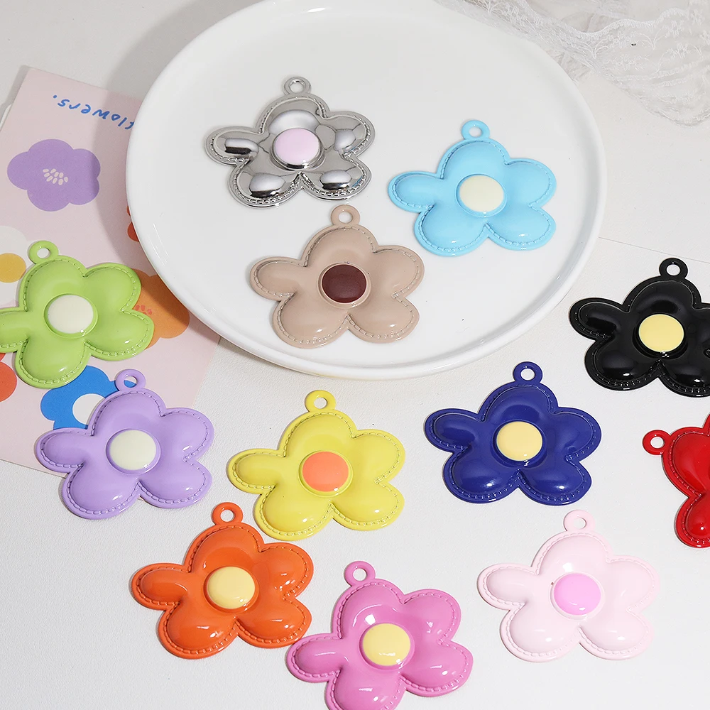 

Cordial Design 40Pcs 52*55MM DIY Pendant/Paint Effect/Hand Made/Flower Shape/Bag Pendant/Jewelry Findings & Components #194648
