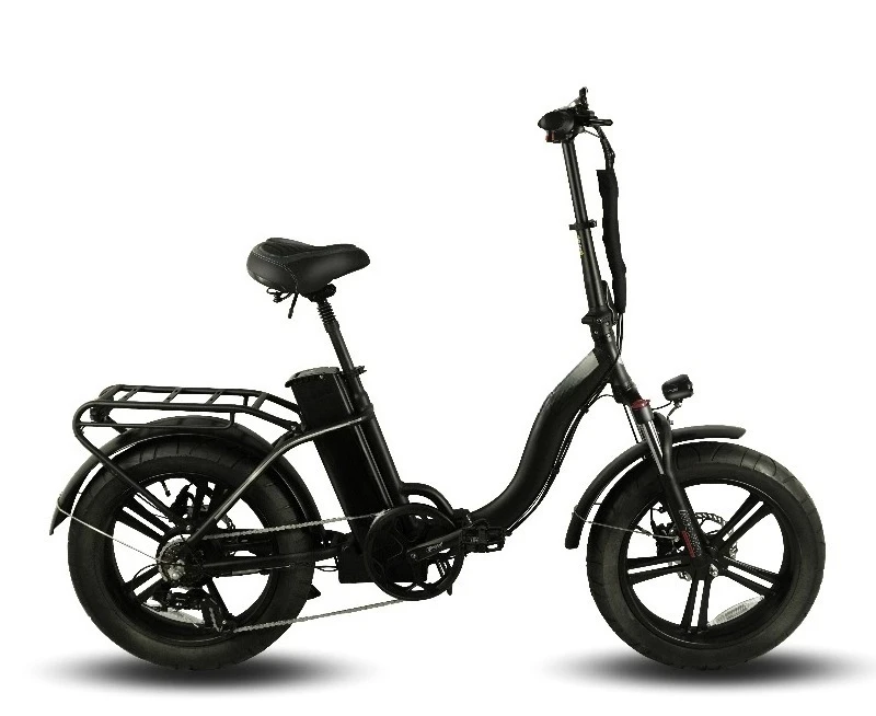 BR Fat Tire Folding Electric Bike With Lithium Removable Battery And 500w Brushless Motor For Adult