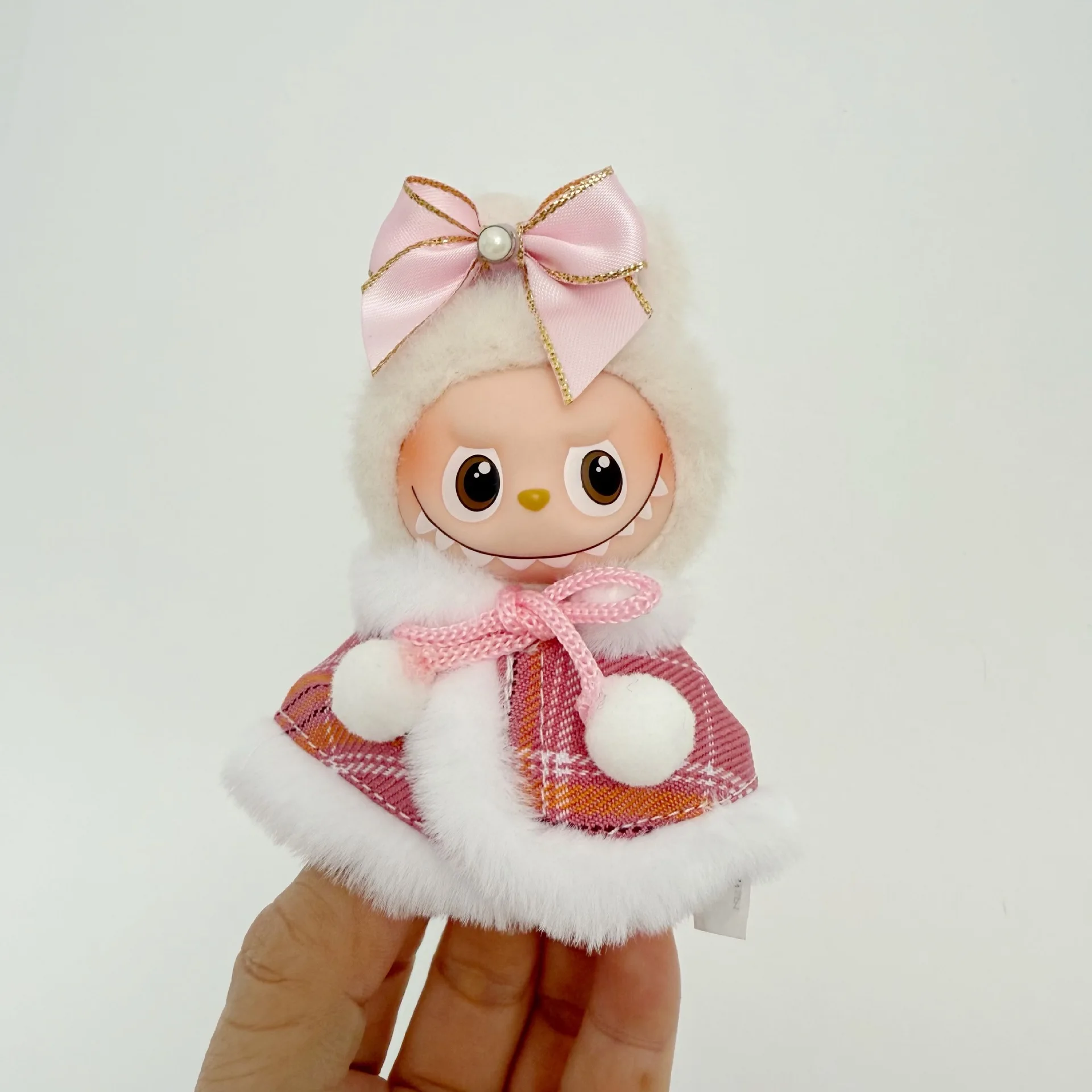 ラバブ ミニバージョン4.0 キッズ服 ミニバージョン 第四世代 ピンクグリッドケープセット 新インナーシークレット