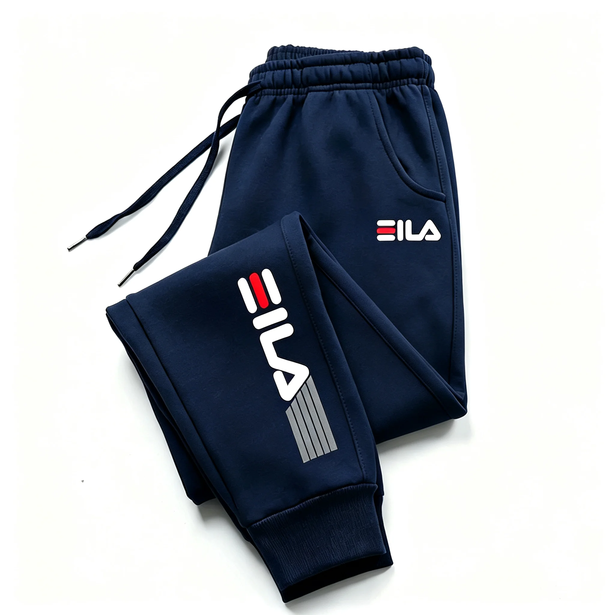 Jogginghose für Jungen, elastischer Bund, Kordelzug, Sweatpants mit Taschen, schmal zulaufend, mit Bündchen am Knöchel, lässige Freizeit-, Schul-, Fitness- und Sporthose. – Detail 12