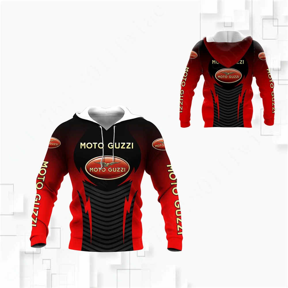 Homens e mulheres Moto Guzzi Moletom Casual, Roupa Unissex, Pulôver Essentials, Harajuku Impressão 3D, Zip Hoodies, Anime