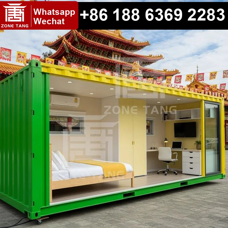 

Производленные дома Магазин Контейнерный дом Сборные домашние контейнеры для доставки Преобразован в домики Плоский пакет Дом производства