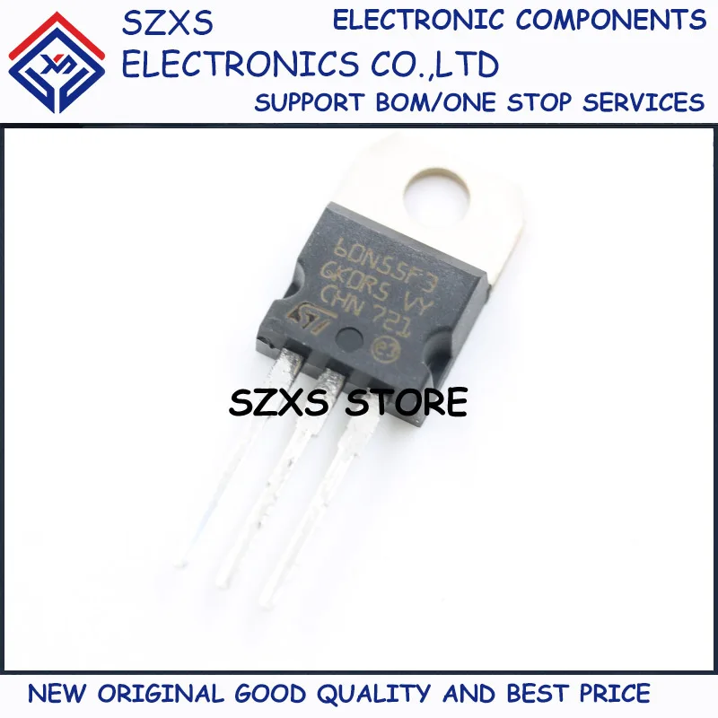 

New Original 20Pcs P60N55F3 STP60N55F3 TO-220 80A 55V MOSFET In Stock Good Quality
