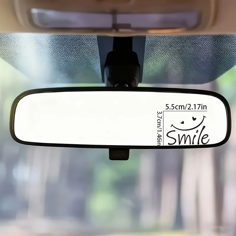 Smile Life Letter Print Waterproof Decor Vinyl Decals For Car Rearview Mirror Laptop Motorcycle Smooth Surfaces view 6