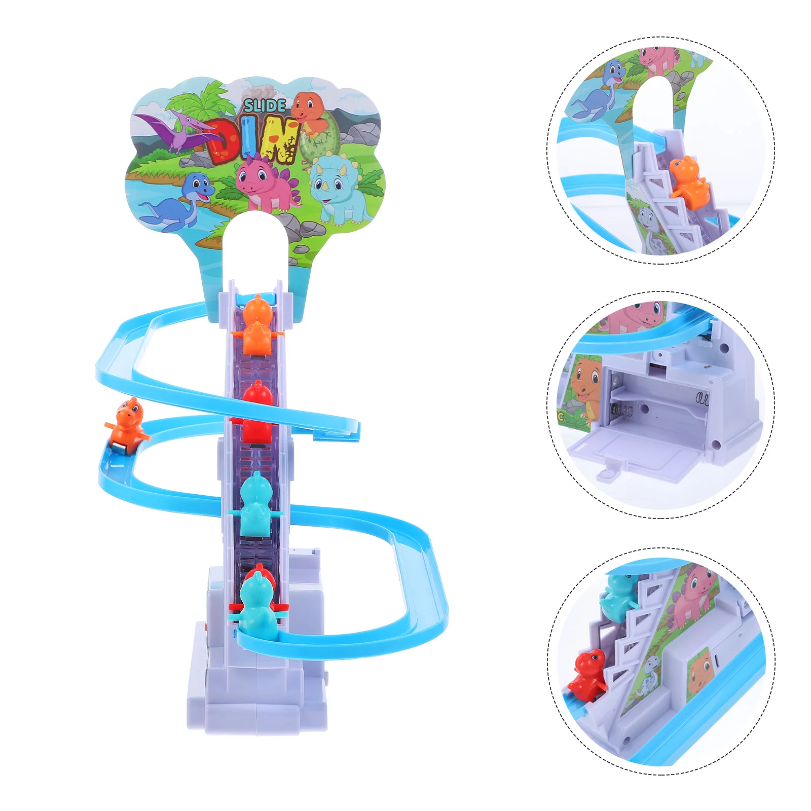 Dinosaur Stairs Toy Toddler Toys Climbing Race Track Kids Electric Slide for Indoor