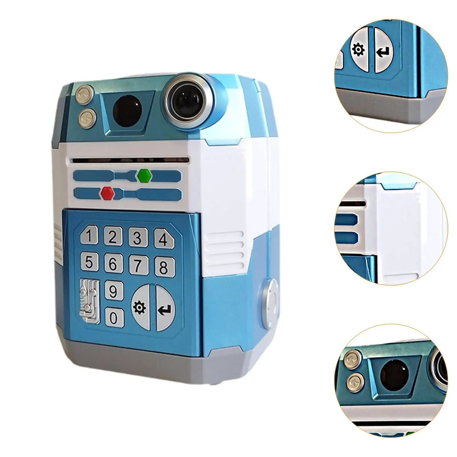 Electric ATM Money Bank Auto Scroll Machine Security Box Password ATM Machine for Children Age 3-8 Years Kids Girls Boys Gifts