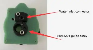 Water inlet connector and guide assey 135018201 apply for lower head of Charmilles wire cut EDM,Alternative Charmilles EDM parts