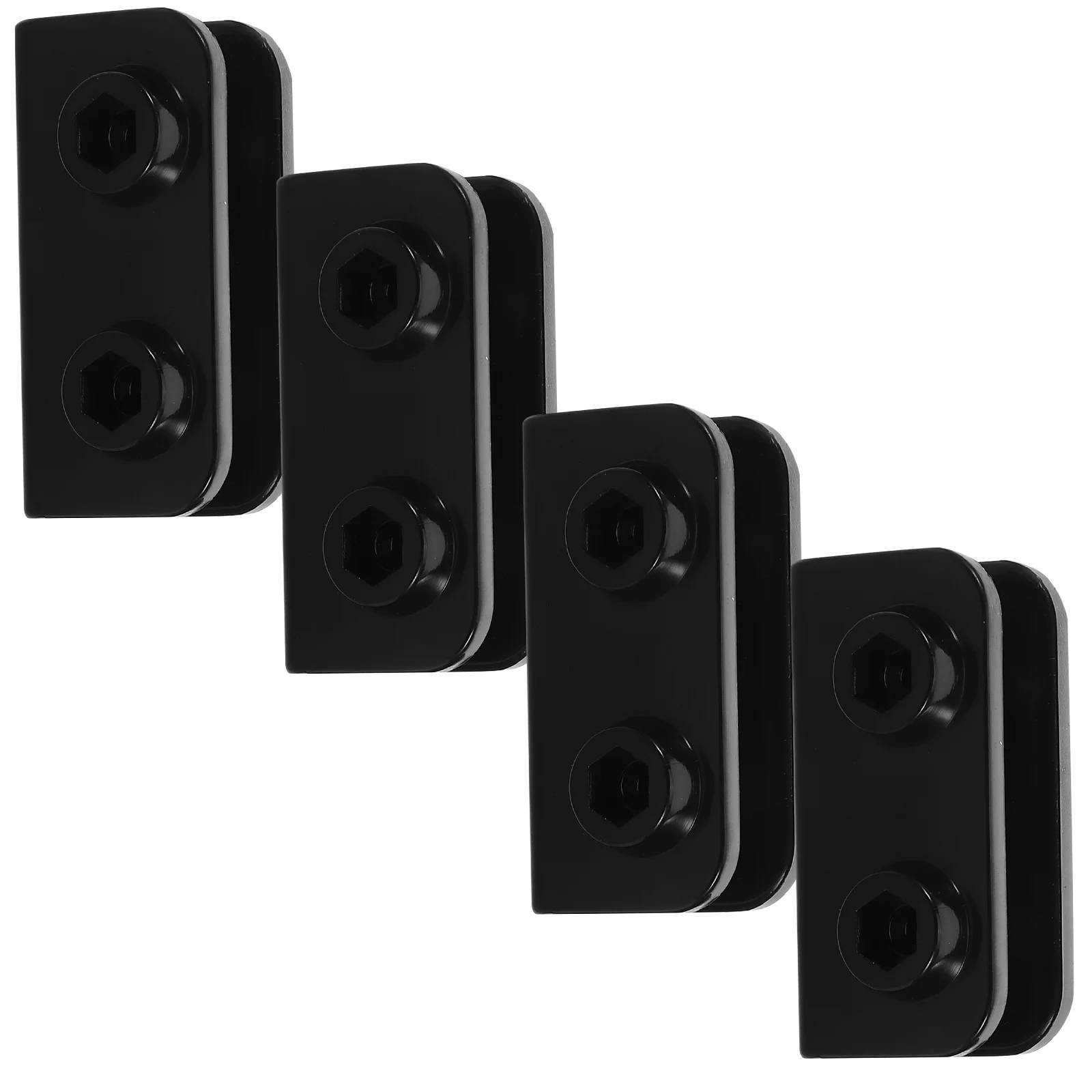 

4pcs Tent Canopy Accessories Stabilizer Connector Black Tubing Fittings Durable Plastic Right Angle Design Easy Assembly Outdoor
