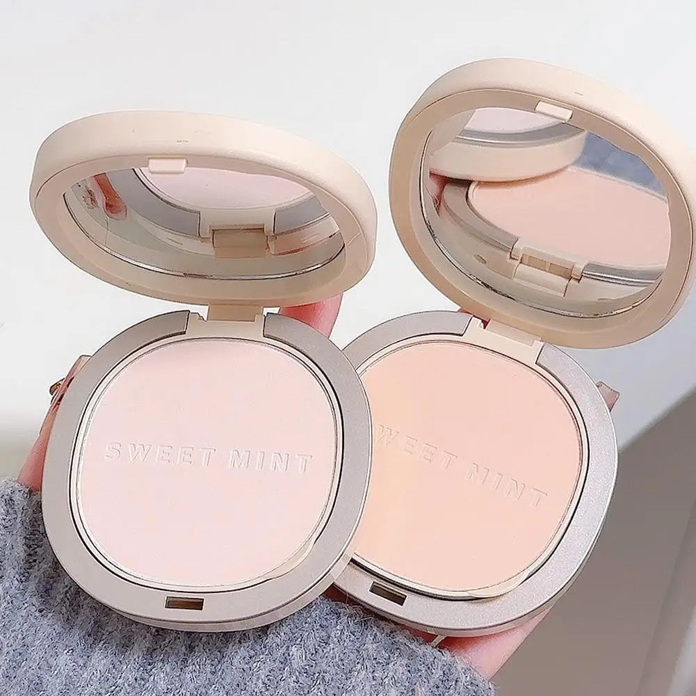 1set Makeup Pressed Powder Mirror Powder Puff 3-in-1 And Hidden Pack Oil Natural Cosmetics Independent Pores Waterproof Con S9g7