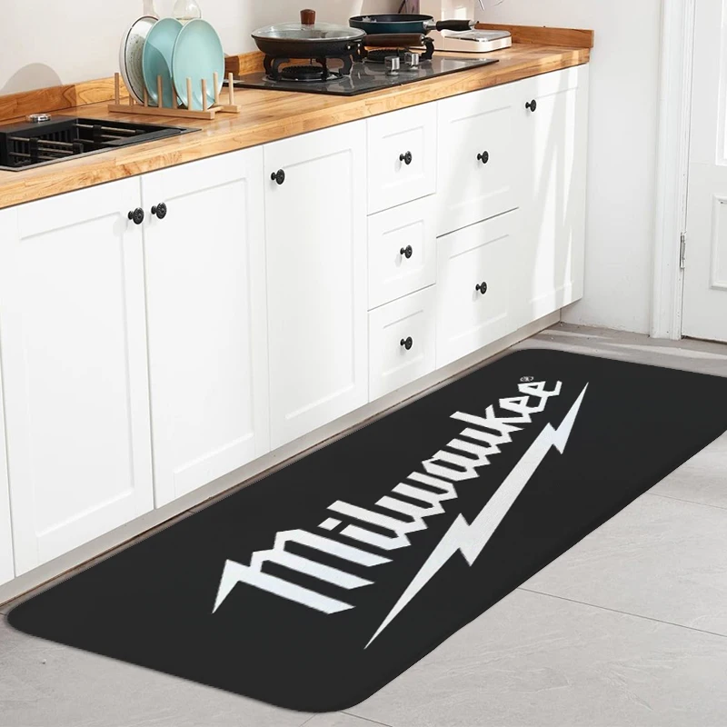 Custom Rug S-Milwaukees Aesthetic Non Slip Carpet for Entrance Door Foot Mat Room Floor Carpet Bathmat Anime Rug Mat for Hallway