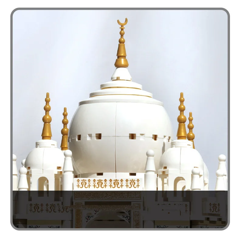 Weltberühmte historische Architektur Indien Taj Mahal in Agra Baustein-Sets Modell-Bausteine Spielzeug-Sammlung für Geschenke – Detail 9