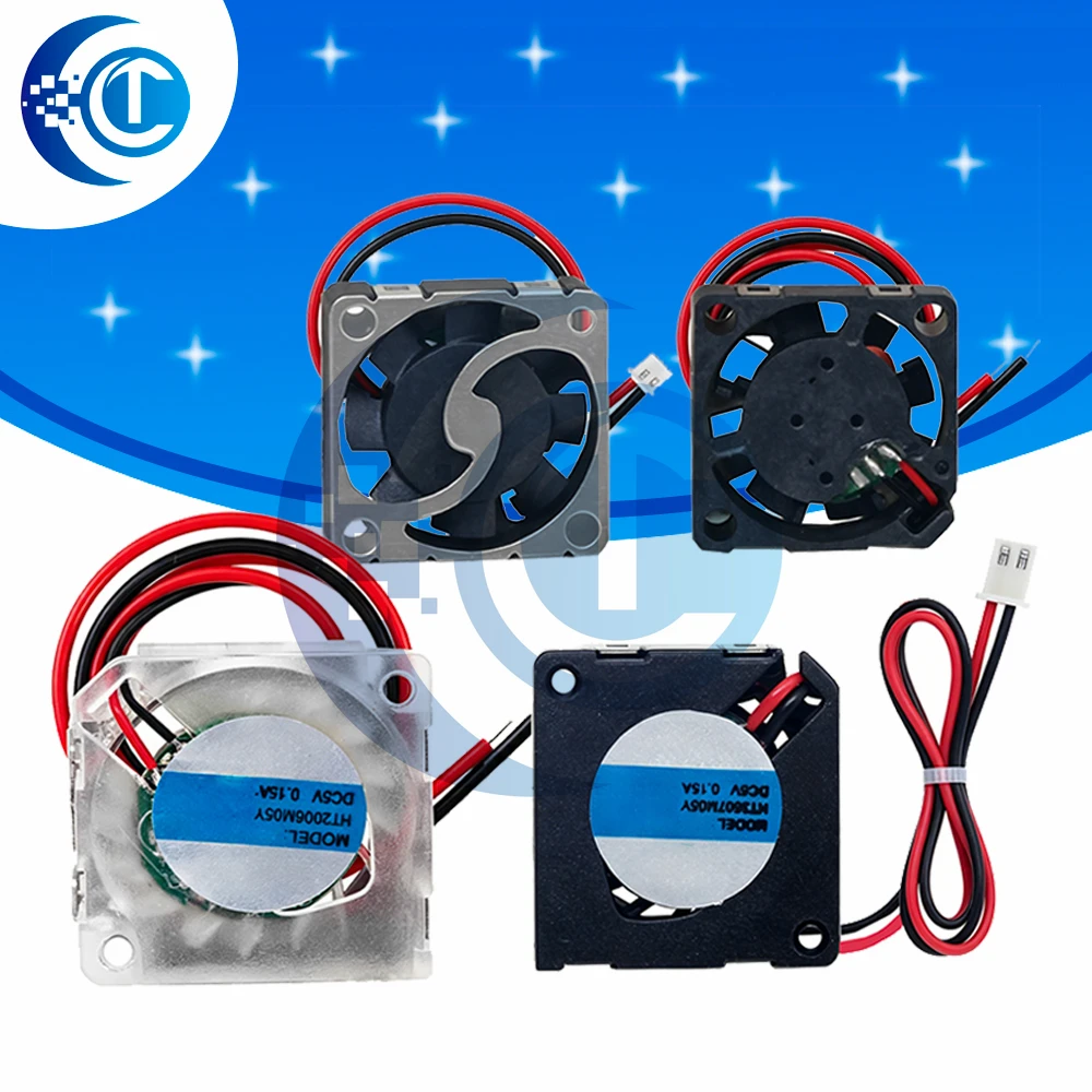 RFA1804 1804 DC5V 18x18x4 13000RPM Turbine Fan + 2006 20x20x6 10000RPM Brushless Cooling Fan Heat Dissipation