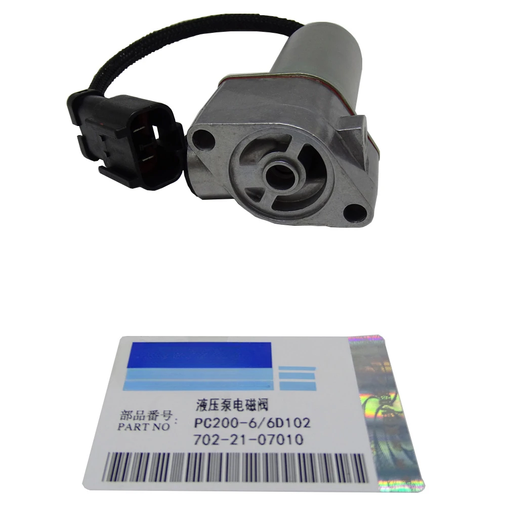 

Hydraulic Pump Solenoid Valve PC200-6 702-21-07010 Excavator Parts Main Pump Solenoid Valve