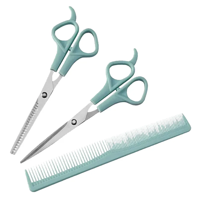 Professional Haircut Scissors Set, Flat Tooth Comb Set, Salon Hairstyle Tools, Thinning Scissors, Haircut Scissors Barber