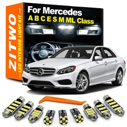 Kit de luz Interior LED para Mercedes Benz A, B, C, E, S, M, clase W168, W169, W176, W245, W246, W203, W204, W210, W211, W212, W220, W221, W163, W164