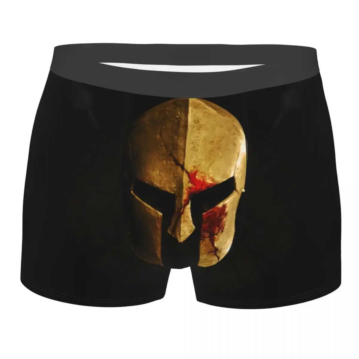 Custom Spartan Helmet Sparta Skull Underwear Men Stretch Boxer Briefs Shorts Panties Soft Underpants For Male