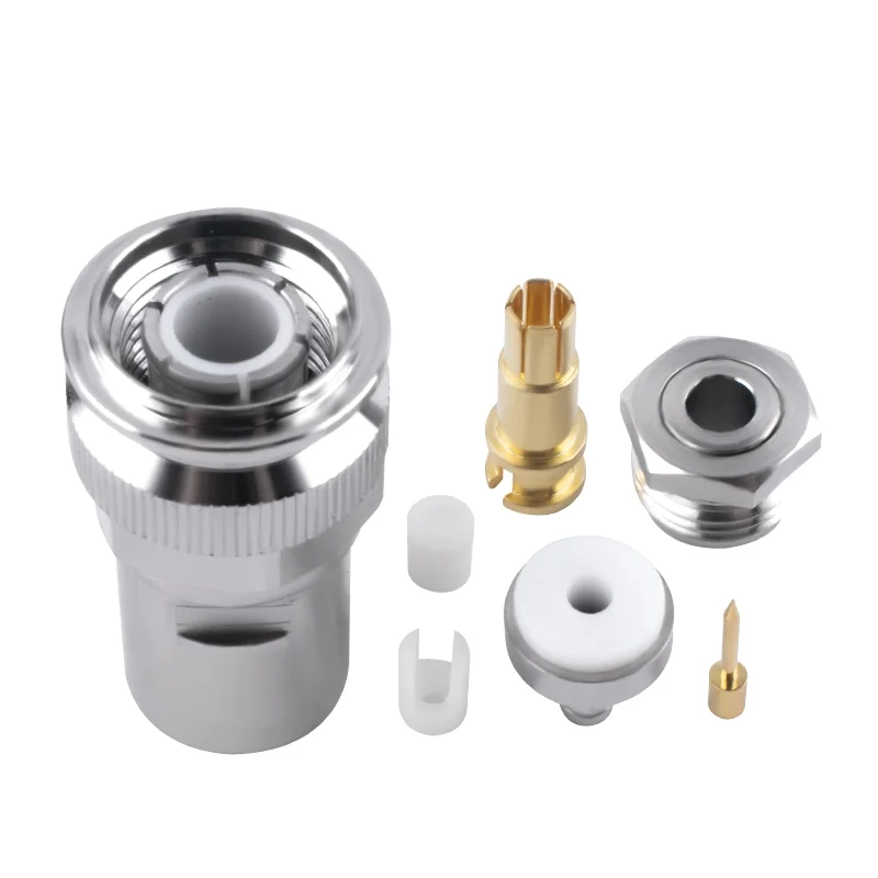 1pcs PL375-47 Three coaxial TRT male head TNC lock hole connector mounting type TRX316