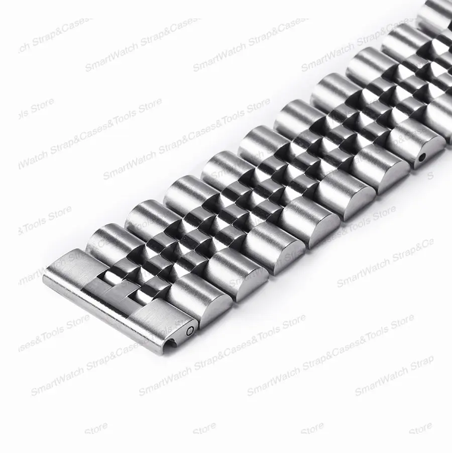 Solid Stainless Steel for Jubilee Strap for Seiko SKX007 SKX009 Metal Silver Bracelet 18 19 20 21 22 23 24mm Universal Watchband