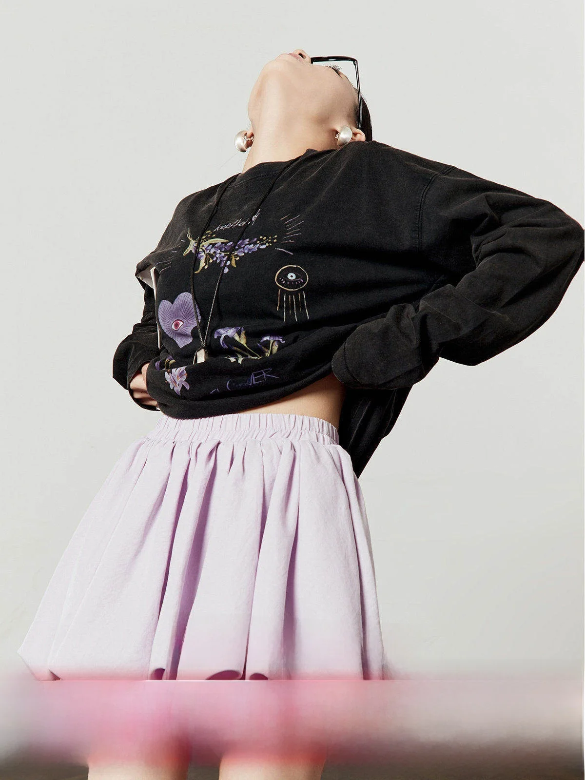 

Женская винтажная футболка с длинным рукавом и цветочным принтом, свободного кроя, из хлопка, повседневная, осенняя новинка, с круглым вырезом