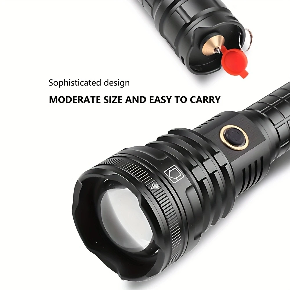 40W 5000 lumen XHP90 LED Zoom Most powerful Flashlight USB Rechargeable High Power Outdoor Patrol Camping Hunting Hiking Torch